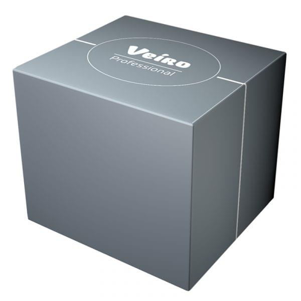 Салфетки бумажные косметические Veiro Professional Premium (куб), цвет белый, 2 слоя, 80 листов, 200*200 мм
